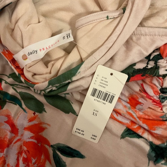 Daily Practice by Anthropologie Ruched Floral Bodycon Dress - Picture 5 of 6